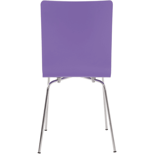 Juego de 2 Sillas de Espera Pepe Madera Lila 47X43X87 cm