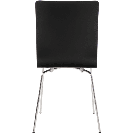 Juego de 2 Sillas de Espera Pepe Madera Negro 47X43X87 cm
