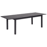 Mesa de refeição de jardim extensível SKALOMA 180240 cm 90 cm Metal Cinzento escuro