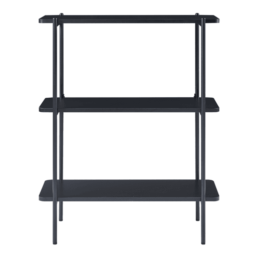 Estantes de Prateleiras Samnanger de 3 níveis aglomerado 100x80x34cm - Preto en.casa Estantes de Prateleiras Samnanger de 3 níveis aglomerado 100x80x34cm - Preto en.casa