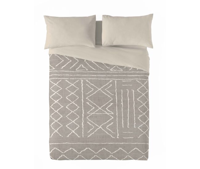 Sandal - funda nórdica estampada cama 180 - algodón extrasuave - incluye 2 fundas de almohada - nauek linen