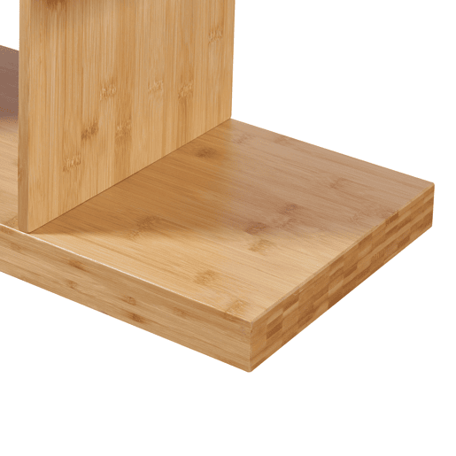 Estantes de Prateleiras Gullspång en forma de S bambu 130x55x30cm - Natural en.casa