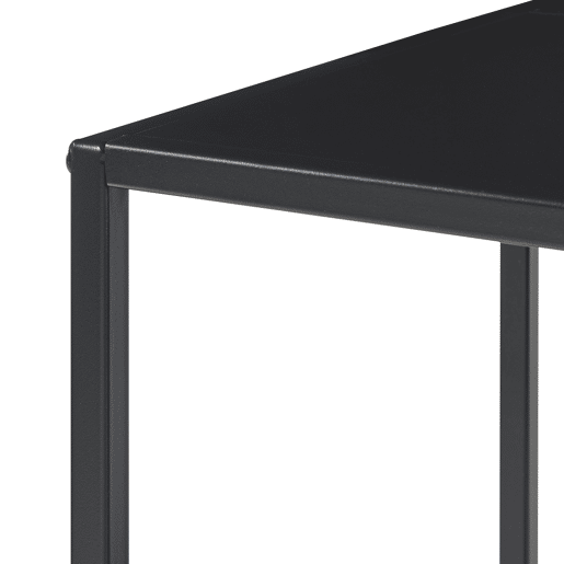 Estantes de Prateleiras Reisjärvi de 4 níveis em aço 115x75x35cm - Preto mate en.casa