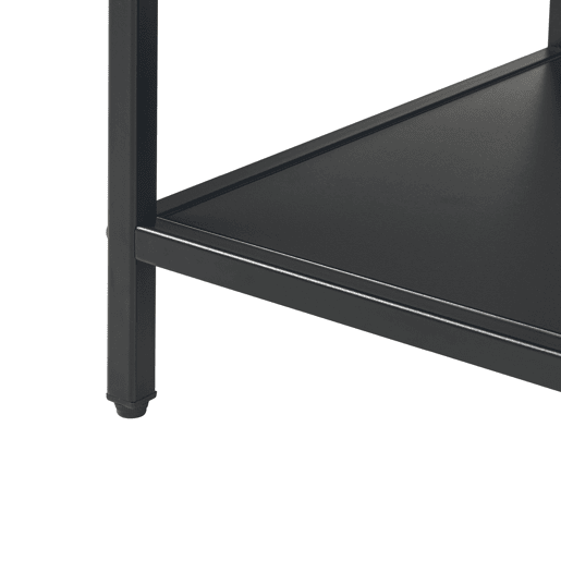 Estantes de Prateleiras Reisjärvi de 4 níveis em aço 115x75x35cm - Preto mate en.casa