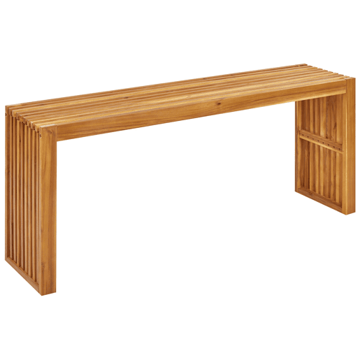 Conjunto de refeições de jardim com tamboretes 3 lugares BELLANO Madeira de acácia Castanho