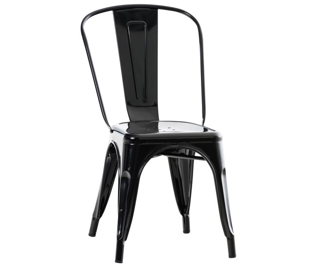 Silla Metálica Benedikt V2 Metal Negro 48X44X89 cm
