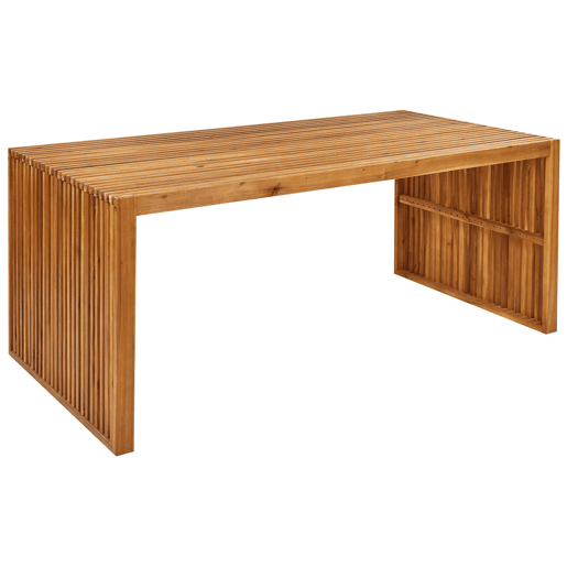Mesa de refeição de jardim SULZANO 180 cm 90 cm Madeira de acácia Castanho