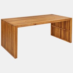 Mesa de refeição de jardim SULZANO 180 cm 90 cm Madeira de acácia Castanho