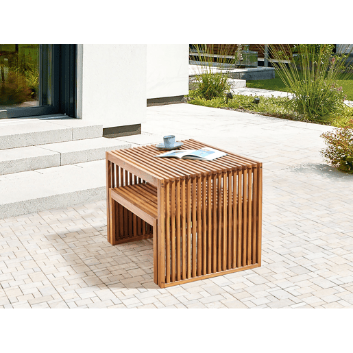 Mesa de refeição de jardim SULZANO 180 cm 90 cm Madeira de acácia Castanho