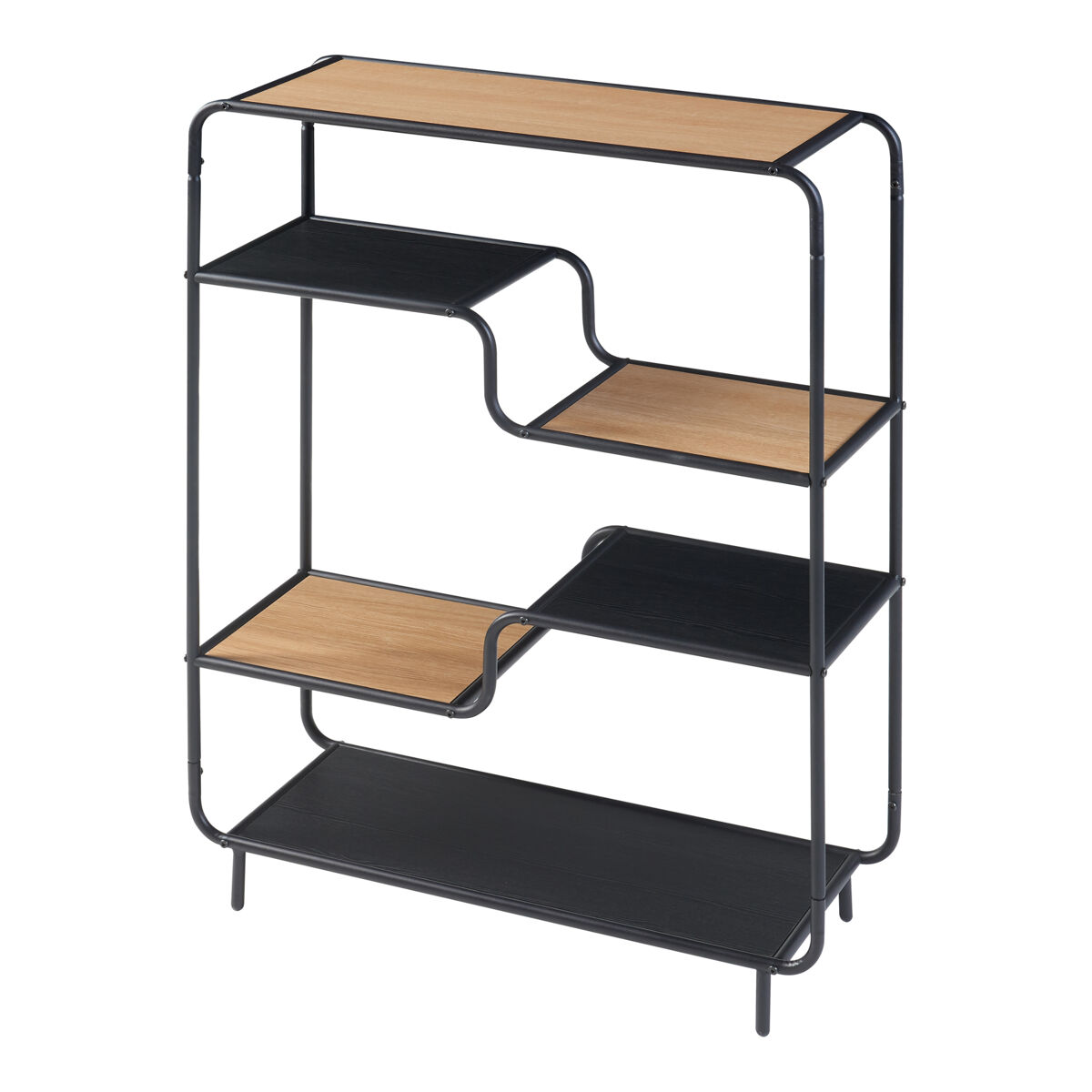 Estantería de pie Kristiansand 6 estantes metal MDF