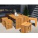 Beliani Conjunto de comedor BELLANO Beliani Conjunto de comedor BELLANO Madera Clara