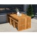 Beliani Conjunto de comedor BELLANO Beliani Conjunto de comedor BELLANO Madera Clara