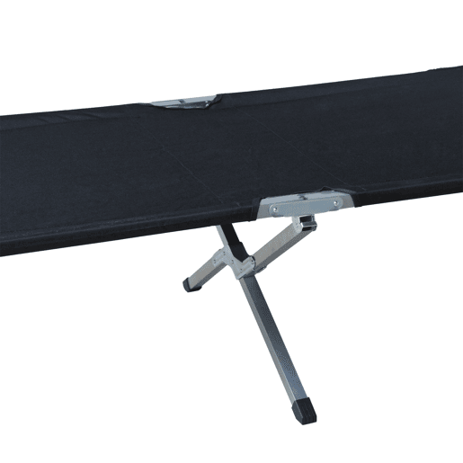Outsunny Cama de Campismo Dobrável de Tela Oxford 600D com Estrutura Metálica Suporta até 136 kg para Praia e Caminhadas 193x64x40 cm Preto