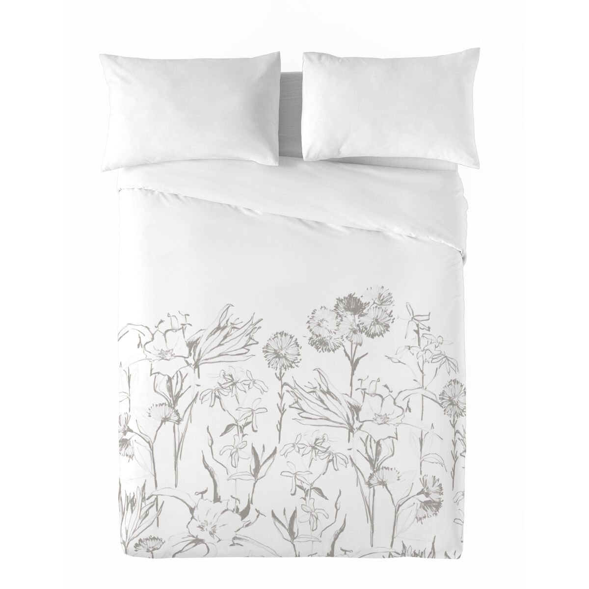 Sandal - funda nórdica estampada cama 180 - algodón extrasuave - incluye 2 fundas de almohada - zuri stone