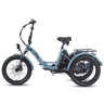 E-bike FAFREES F20 Mate | 500W | 48V18.2AH | Alcance de 110KM | Cor Cinza Azulada