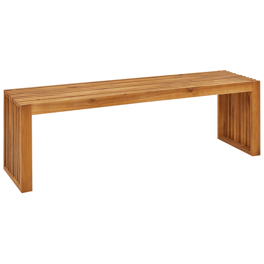 Conjunto de 2 bancos de jardim SULZANO 150 cm Madeira de acácia Castanho