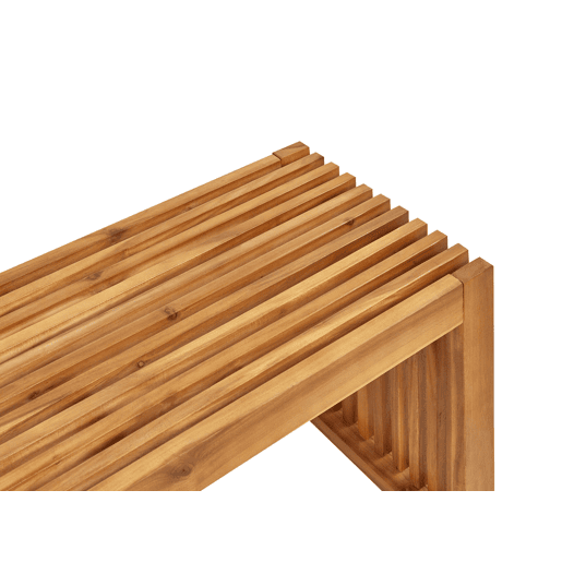 Conjunto de 2 bancos de jardim SULZANO 150 cm Madeira de acácia Castanho