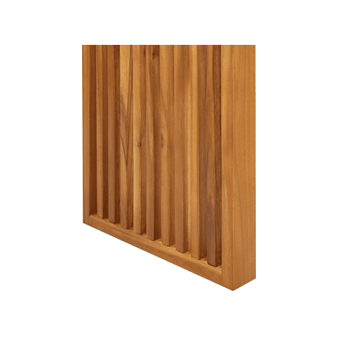 Conjunto de 2 bancos de jardim SULZANO 150 cm Madeira de acácia Castanho