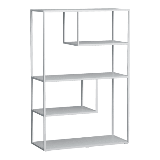 Estantes de Prateleiras Sievi 4 níveis aço 126x85x35cm - Branco mate en.casa