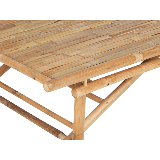 Mesa de refeição de jardim TINDARI 180 cm 90 cm Madeira de bambu Castanho claro