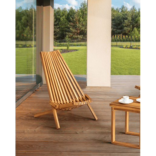 Conjunto de 2 cadeiras de jardim BELLANO Madeira de acácia Castanho
