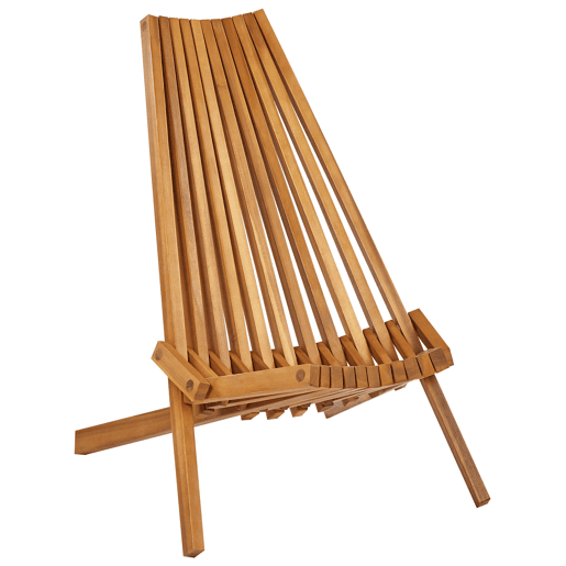 Conjunto de 2 cadeiras de jardim BELLANO Madeira de acácia Castanho