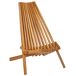 Beliani Silla de jardín BELLANO Beliani Silla de jardín BELLANO Madera Clara