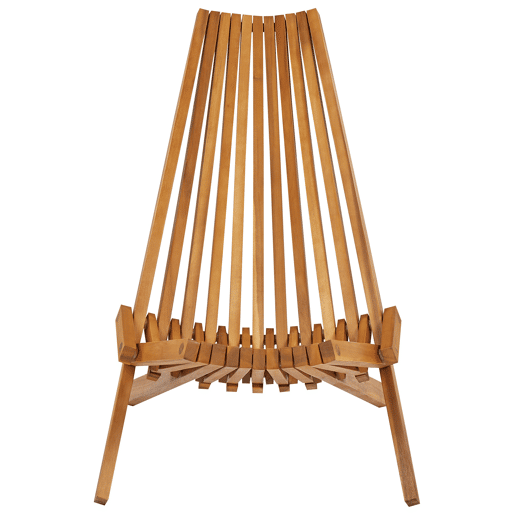 Conjunto de 2 cadeiras de jardim BELLANO Madeira de acácia Castanho