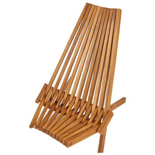 Conjunto de 2 cadeiras de jardim BELLANO Madeira de acácia Castanho