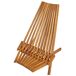 Beliani Silla de jardín BELLANO Beliani Silla de jardín BELLANO Madera Clara