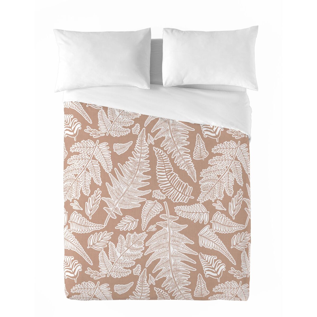 Sandal - funda nórdica estampada cama 180 - algodón extrasuave - incluye 2 fundas de almohada - bosco peach