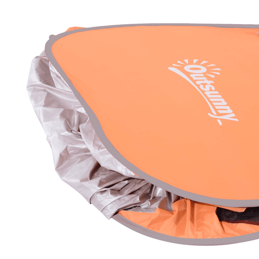 Outsunny Tenda Pop-up Instantâneo e Portátil com Janelas Protetoras para Piquenique, Praia e Camping com Proteção UV Laranja