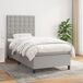 Cama box spring Botones 90x190 Cama box spring Botones 90x190 Gris Claro