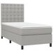 Cama box spring Botones 90x190 Cama box spring Botones 90x190 Gris Claro