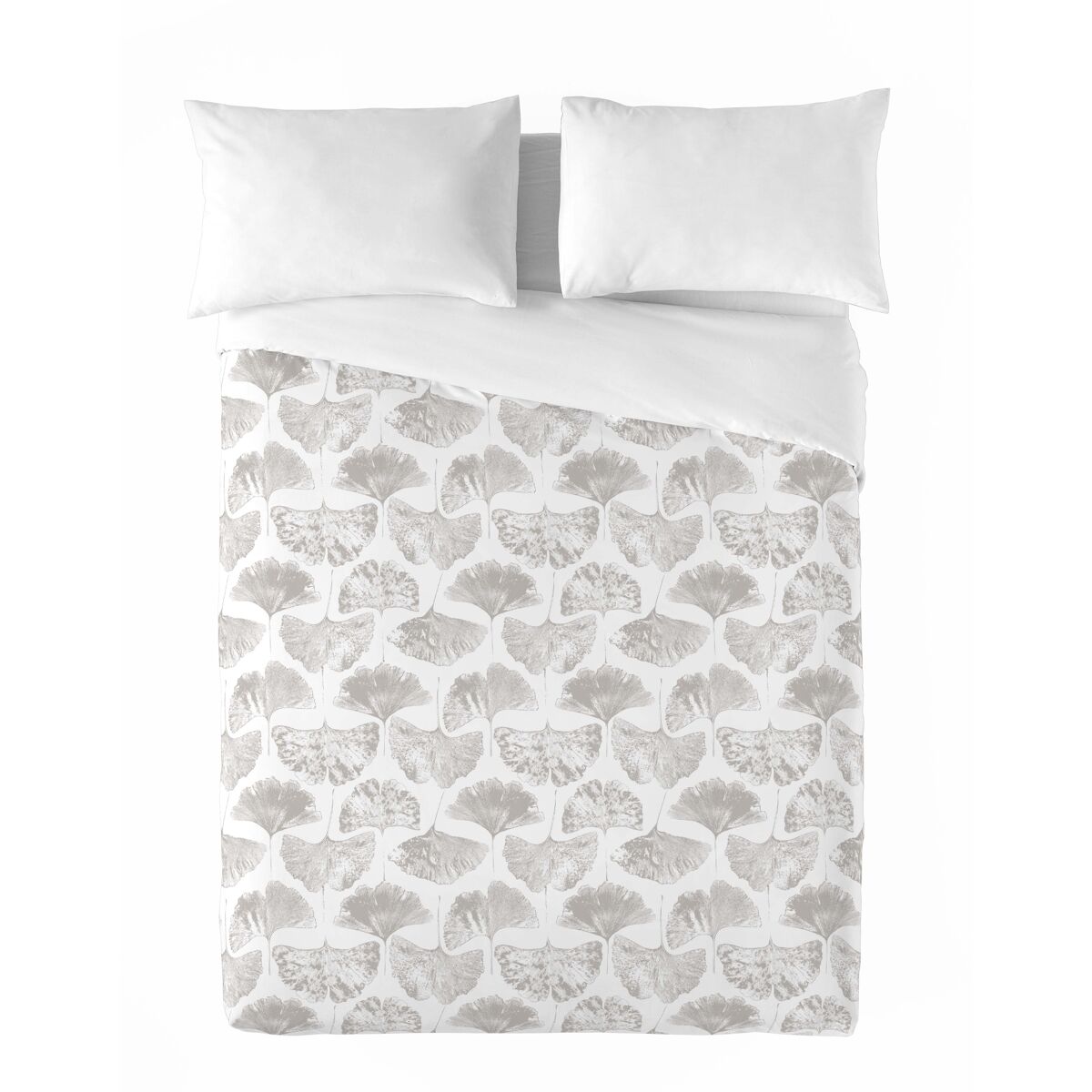 Sandal - funda nórdica estampada cama 135 - algodón extrasuave - incluye 1 funda de almohada - biloba stone