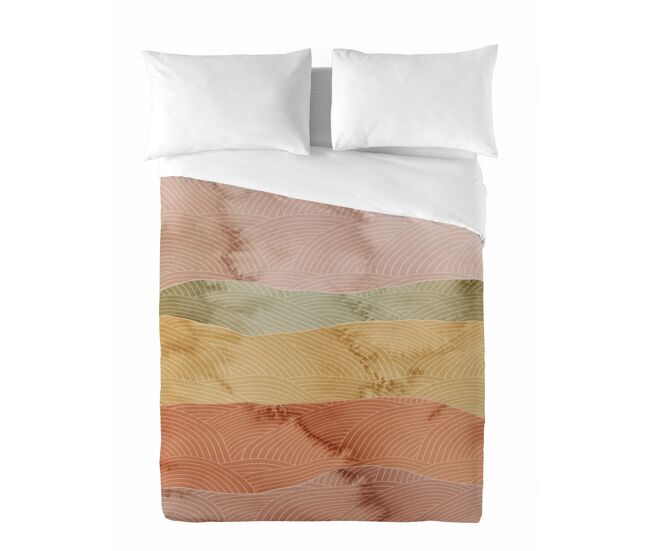 Sandal - funda nórdica estampada cama 180 - algodón extrasuave - incluye 2 fundas de almohada - ocean terra