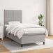 Cama box spring Rayas verticales 90x200 Cama box spring Rayas verticales 90x200 Azul