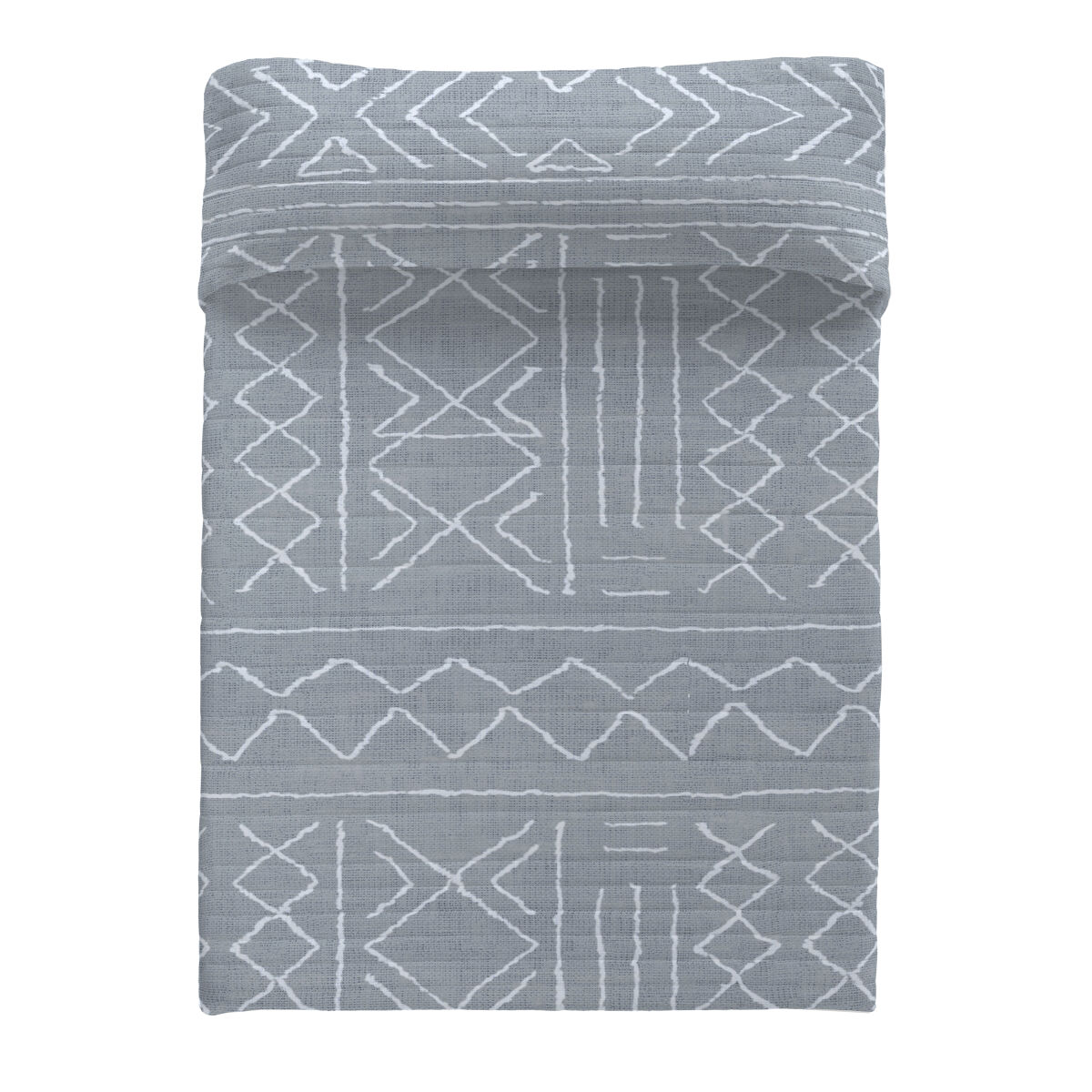 Sandal - colcha bouti estampada - microfibra - extra - suave - gramaje 70 gramos - cama 150 - nauek grey