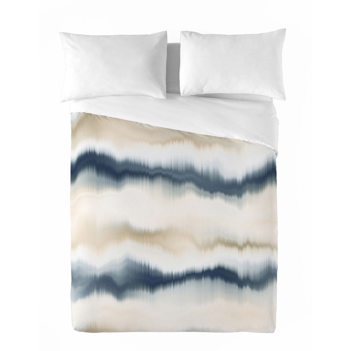 Sandal - funda nórdica estampada cama 180 - algodón extrasuave - incluye 2 fundas de almohada - belix blue