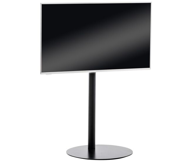 Soporte de pie para tv metal negro mate 53x64x100 cm