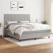 Cama box spring Bloques con cuadros 180x200 Cama box spring Bloques con cuadros 180x200 Gris Claro