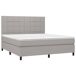 Cama box spring Bloques con cuadros 180x200 Cama box spring Bloques con cuadros 180x200 Gris Claro