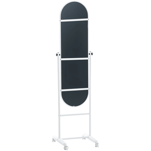 Espejo de pie Nane Oval Madera Blanco 42X40X155 cm