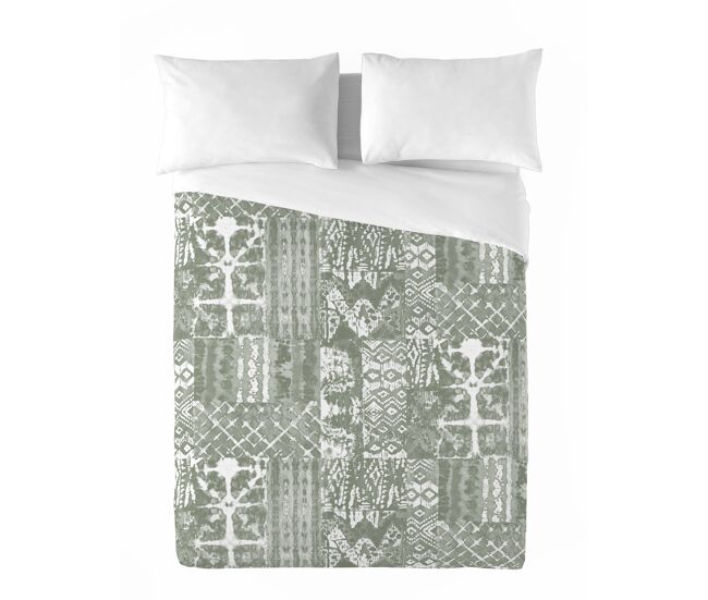 Sandal - funda nórdica estampada cama 135 - algodón extrasuave - incluye 1 funda de almohada - mive sage