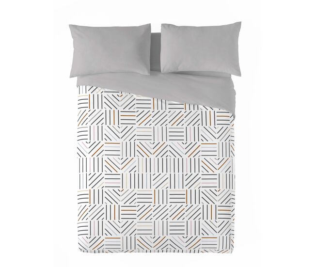 Sandal - funda nórdica estampada cama 180 - algodón extrasuave - incluye 2 fundas de almohada -trames único