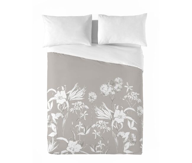 Sandal - funda nórdica estampada cama 150 - algodón extrasuave - incluye 2 fundas de almohada - zuri dark stone