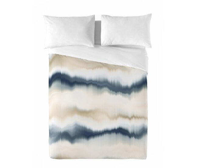 Sandal - funda nórdica estampada cama 135 - algodón extrasuave - incluye 1 funda de almohada - belix blue