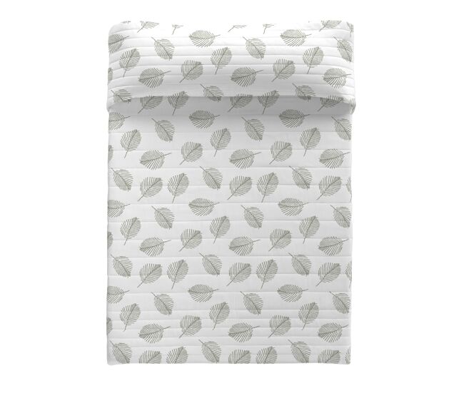 Sandal - colcha bouti estampada - microfibra - extra - suave - gramaje 70 gramos - cama 135 - jaho sage