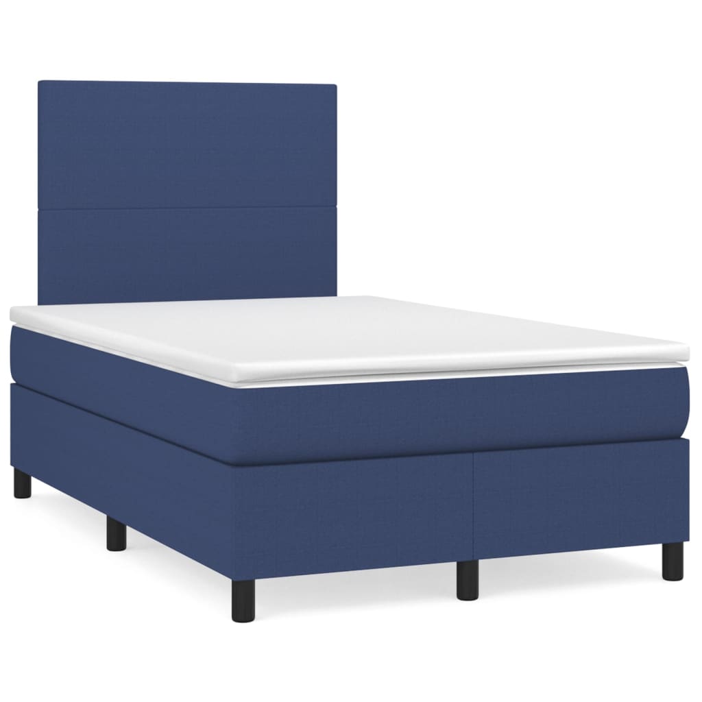 Cama box spring Diseño plano 120x200 Azul