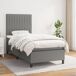 Cama box spring Rayas verticales 90x190 Cama box spring Rayas verticales 90x190 Gris Claro